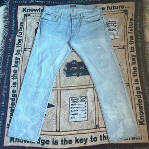 Polo Ralph Lauren blue distressed denim